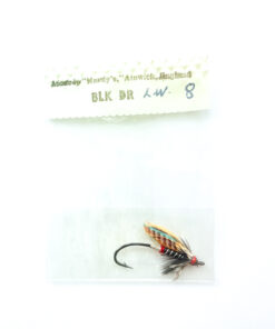 Hardy of Alnwick, Black Doctor (LW), Fully Dressed Salmon Fly 8 (Unused, c.1960s)
