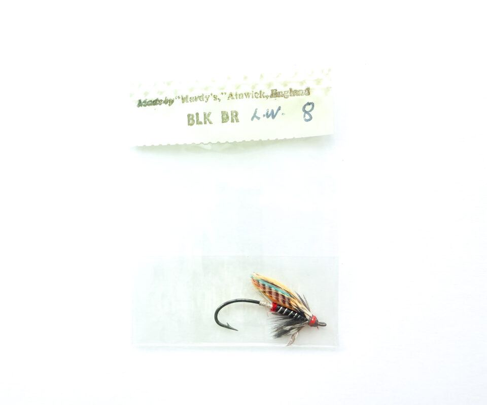 Hardy of Alnwick, Black Doctor (LW), Fully Dressed Salmon Fly 8 (Unused, c.1960s)