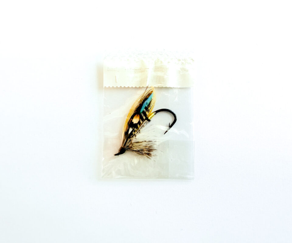 Alternative view of Hardy of Alnwick Silver Grey Fully Dressed Salmon Fly 1 (Unused, In Original Sealed Packet, c.1960s)