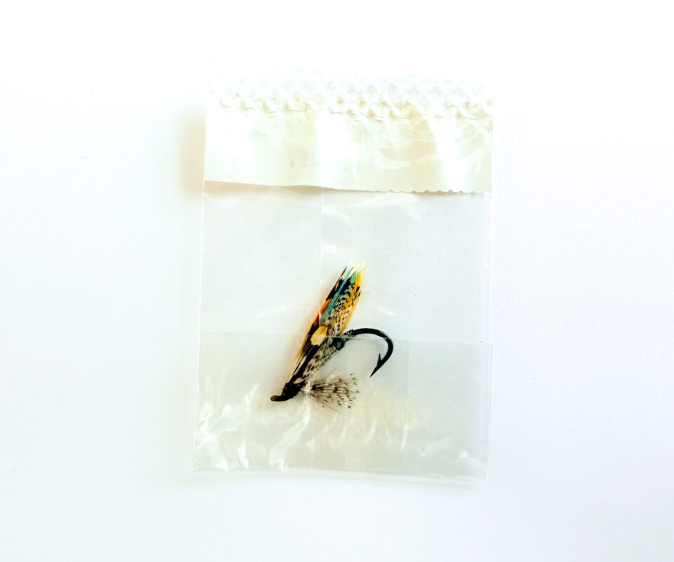 Alternative view of Hardy of Alnwick Silver Grey Fully Dressed Salmon Fly 8 (Unused, In Original Sealed Packet, c.1960s)