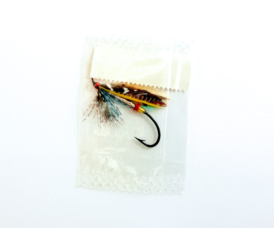 Alternative view of Hardy of Alnwick Silver Doctor (LW) Fully Dressed Salmon Fly 2 (Unused, In Original Sealed Packet, c.1960s)