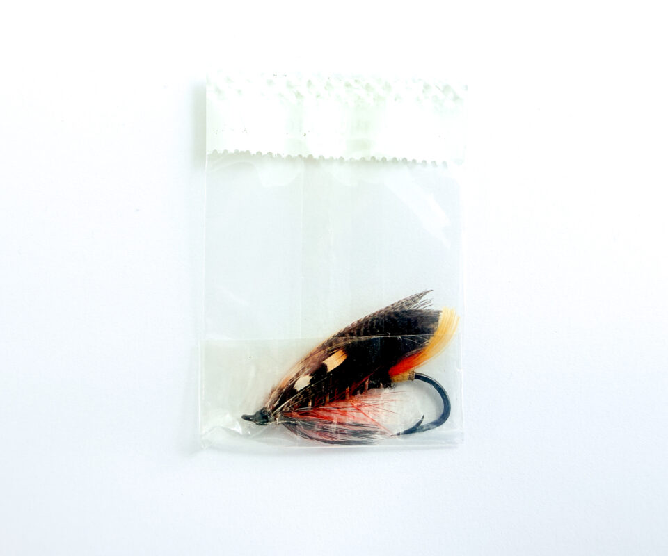 Alternative view of Hardy of Alnwick Thunder & Lightning Fully Dressed Salmon Fly 1 (Unused, In Original Sealed Packet, c.1960s)
