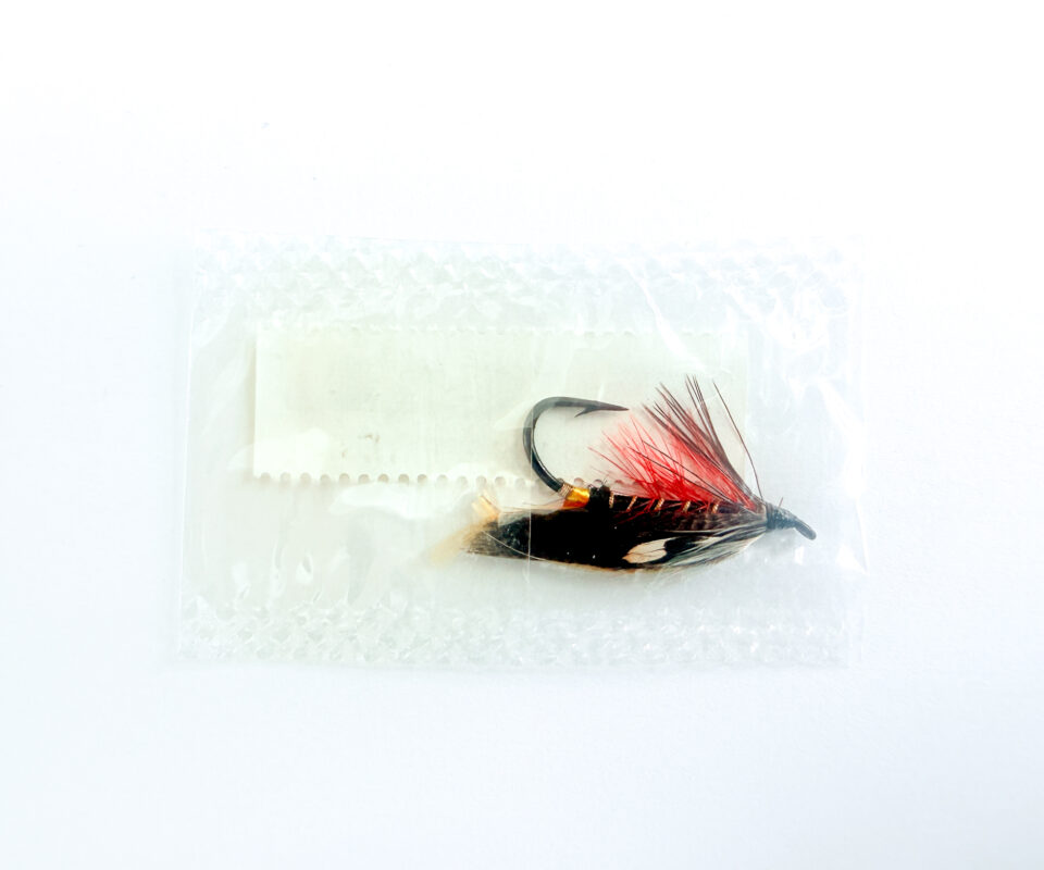 Alternative view of Hardy of Alnwick Thunder & Lightning Fully Dressed Salmon Fly 4 (Unused, In Original Sealed Packet, c.1960s)