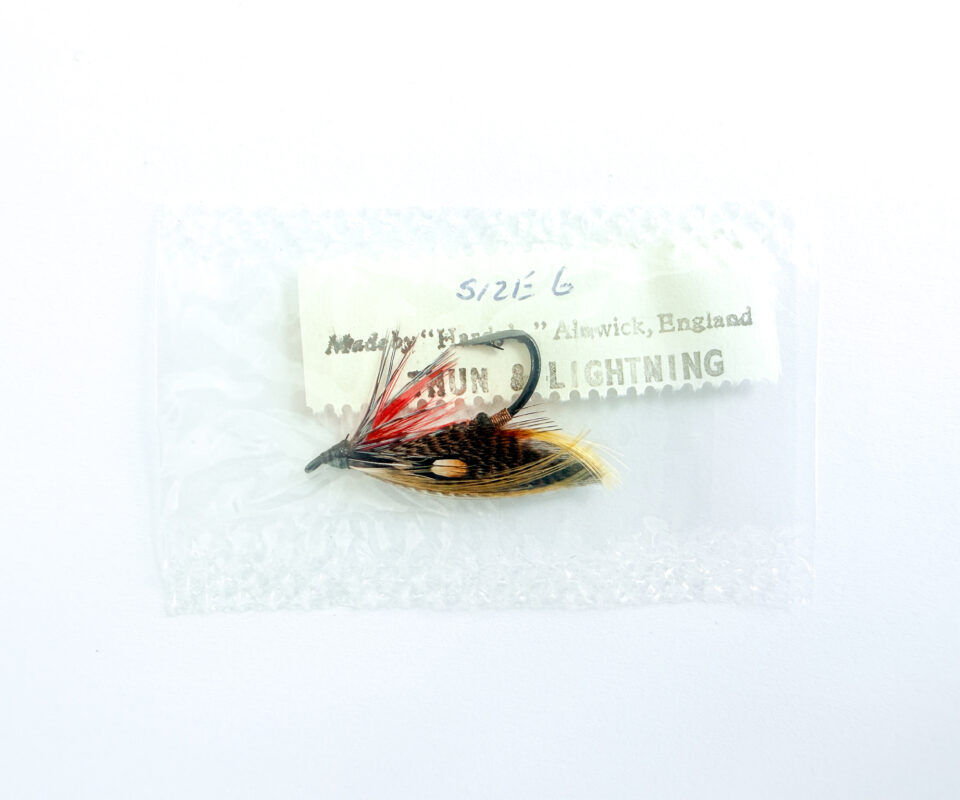 Hardy of Alnwick Thunder & Lightning Fully Dressed Salmon Fly 6 (Unused, In Original Sealed Packet, c.1960s)
