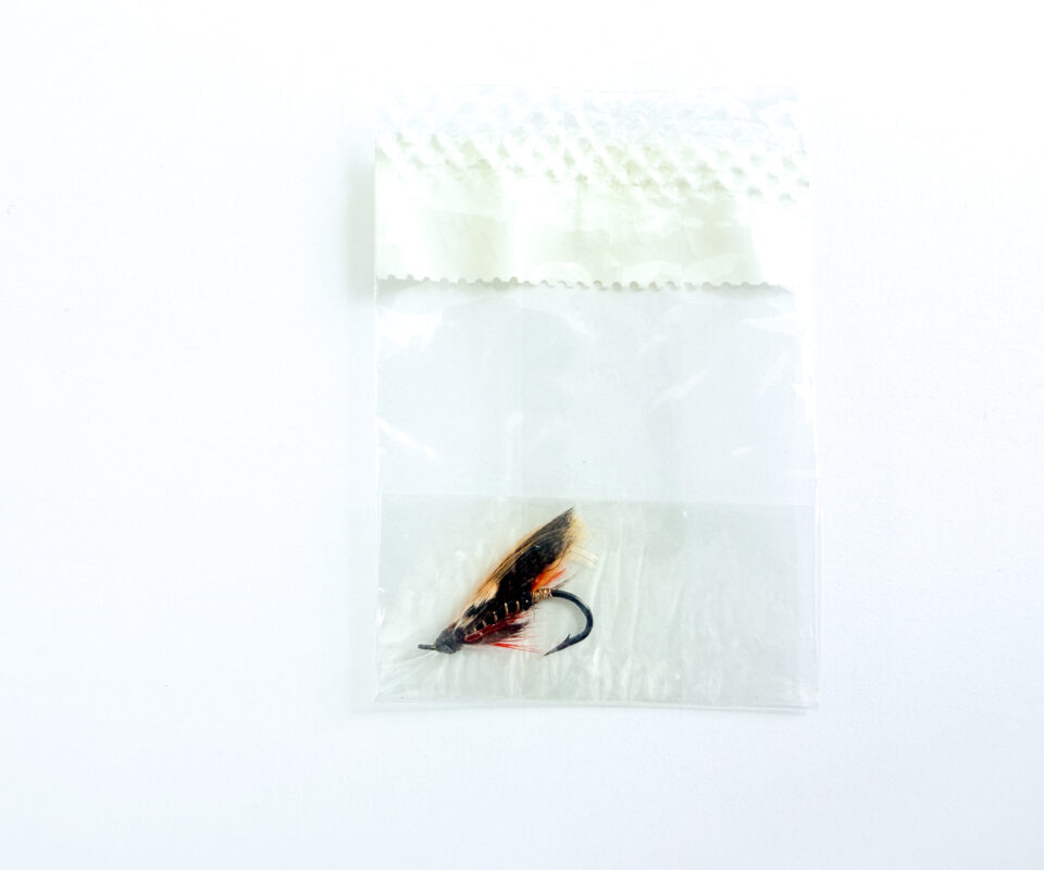 Alternative view of Hardy of Alnwick Thunder & Lightning Fully Dressed Salmon Fly 10 (Unused, In Original Sealed Packet, c.1960s)
