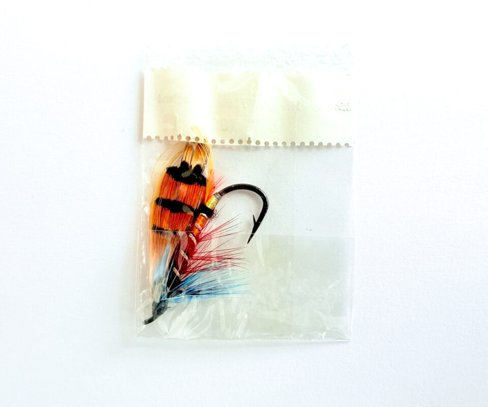 Alternative view of Hardy of Alnwick Durham Ranger Fully Dressed Salmon Fly 1 (Unused, In Original Sealed Packet, c.1960s)