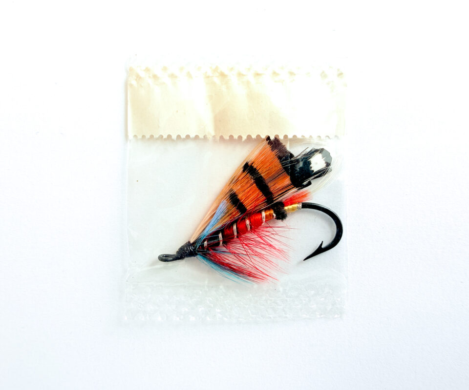 Alternative view of Hardy of Alnwick Durham Ranger Fully Dressed Salmon Fly 1 (Unused, In Original Sealed Packet, c.1960s)