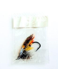 Alternative view of Hardy of Alnwick Jock Scott Fully Dressed Salmon Fly 1 (Unused, In Original Sealed Packet, c.1960s)