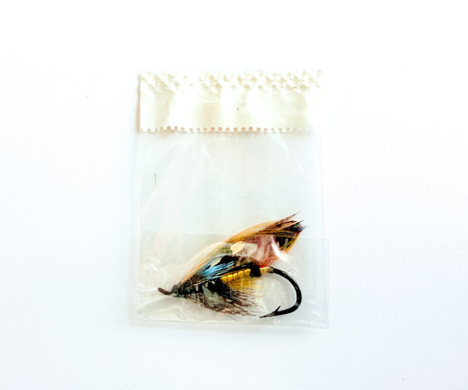 Alternative view of Hardy of Alnwick Jock Scott Fully Dressed Salmon Fly 2 (Unused, In Original Sealed Packet, c.1960s)
