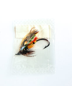 Alternative view of Hardy of Alnwick Jock Scott (LW) Fully Dressed Salmon Fly 2 (Unused, In Original Sealed Packet, c.1960s)