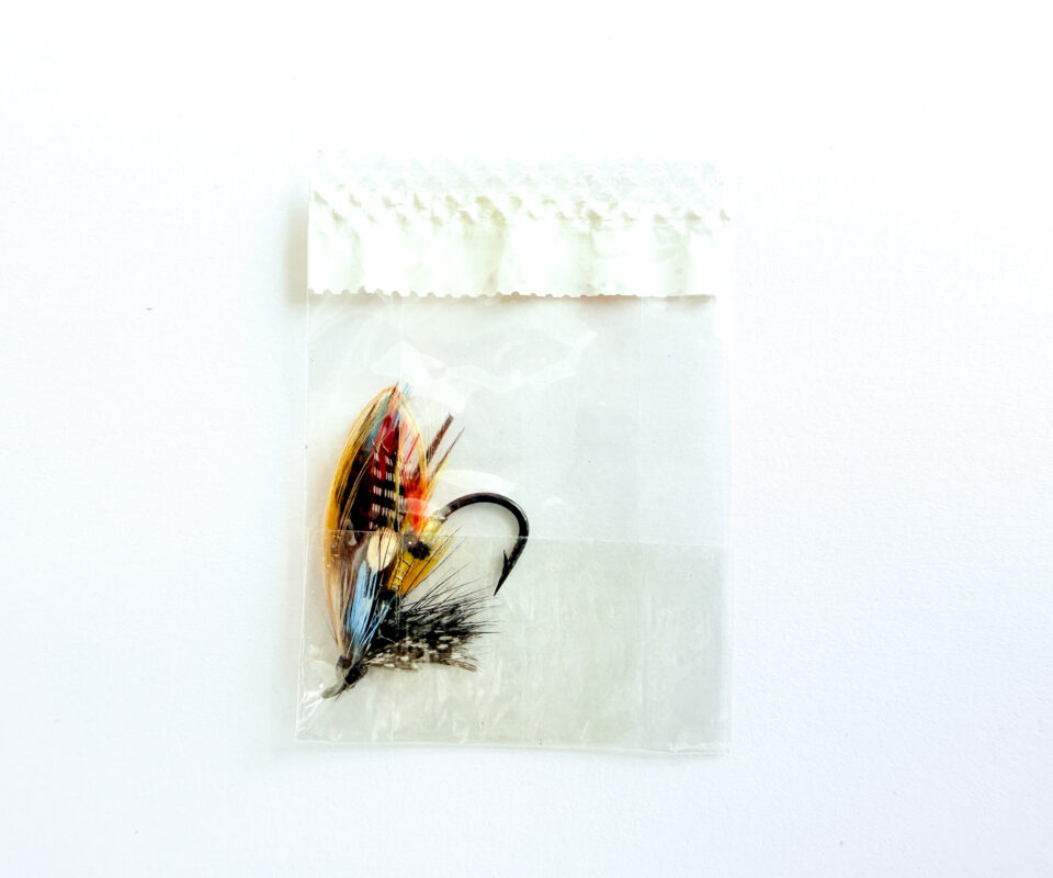 Alternative view of Hardy of Alnwick Jock Scott Fully Dressed Salmon Fly 4 (Unused, In Original Sealed Packet, c.1960s)
