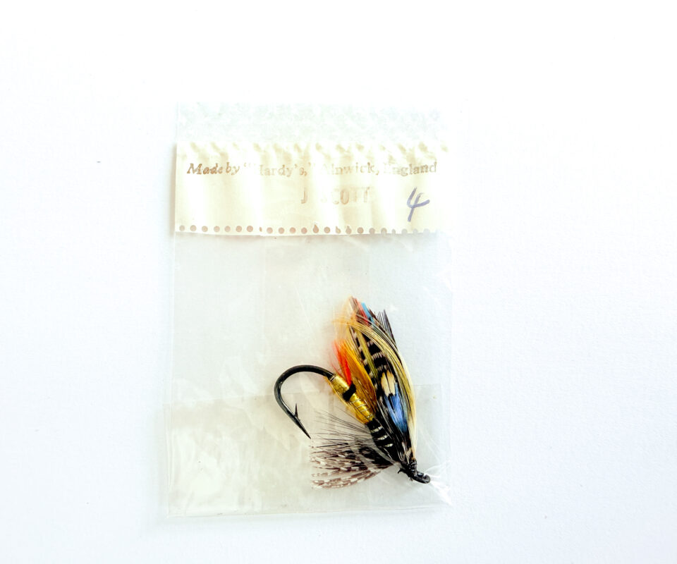 Hardy of Alnwick Jock Scott Fully Dressed Salmon Fly 4 (Unused, In Original Sealed Packet, c.1960s)