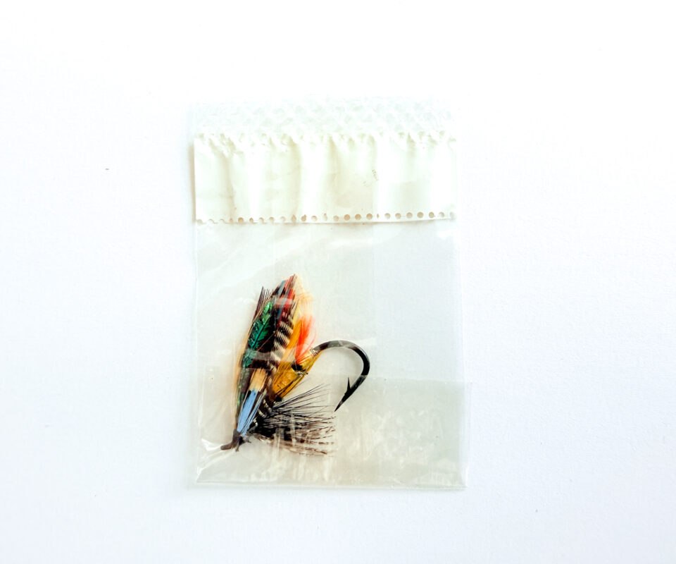 Alternative view of Hardy of Alnwick Jock Scott Fully Dressed Salmon Fly 4 (Unused, In Original Sealed Packet, c.1960s)