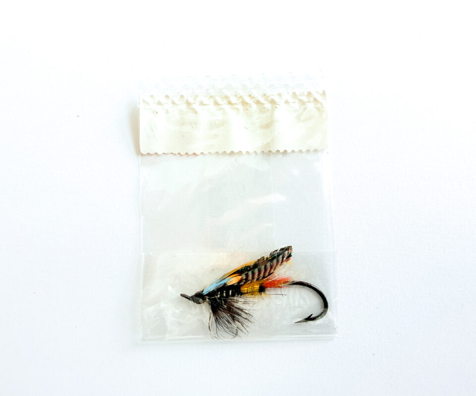 Alternative view of Hardy of Alnwick Jock Scott (LW) Fully Dressed Salmon Fly 4 (Unused, In Original Sealed Packet, c.1960s)