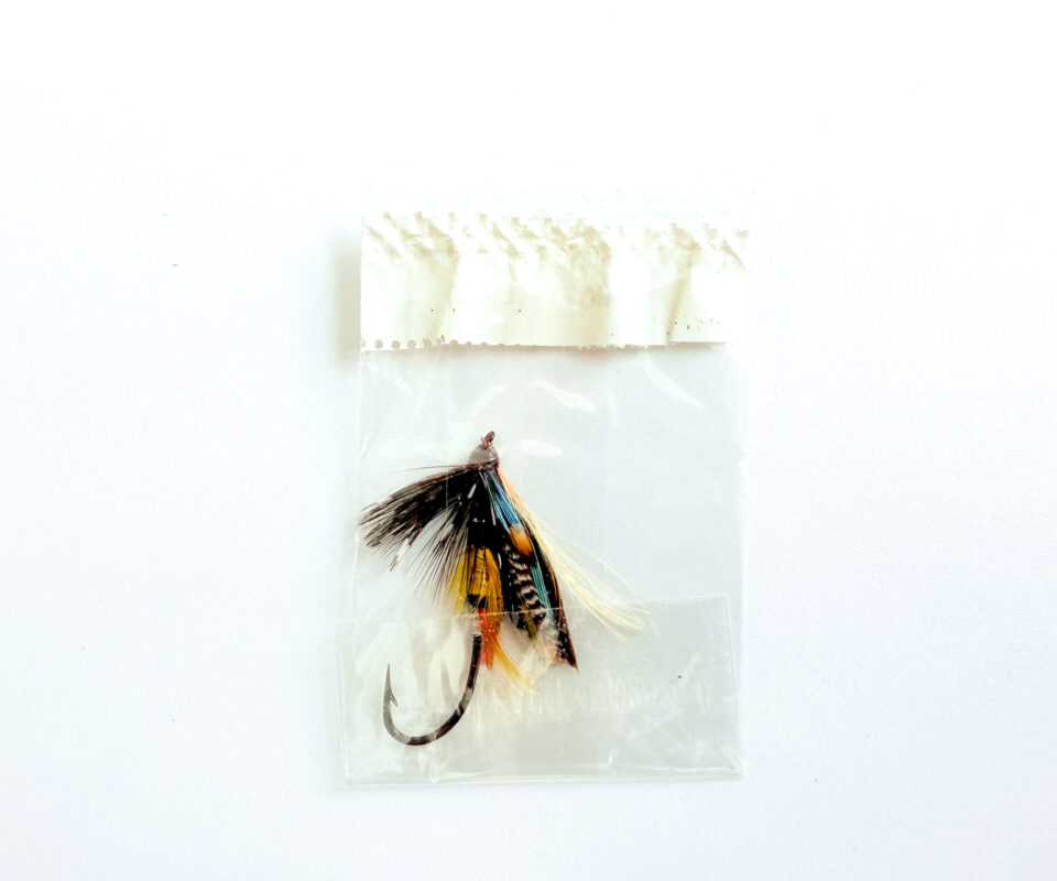 Alternative view of Hardy of Alnwick Jock Scott (LW) Fully Dressed Salmon Fly 4 (Unused, In Original Sealed Packet, c.1960s)