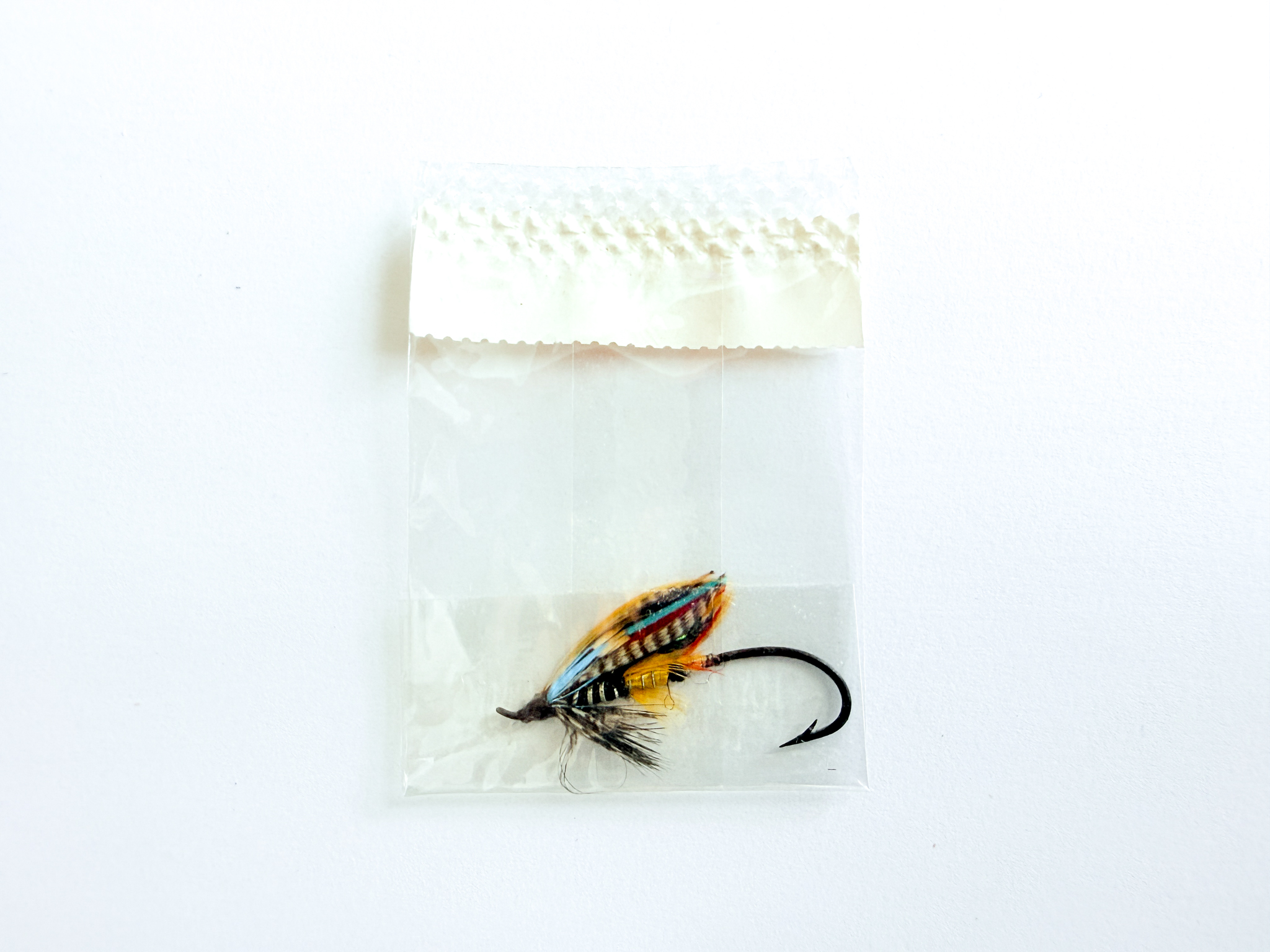 Hardy of Alnwick Jock Scott (LW) Fully Dressed Salmon Fly 4 (Unused, In Original Sealed Packet, c.1960s) - Image 2