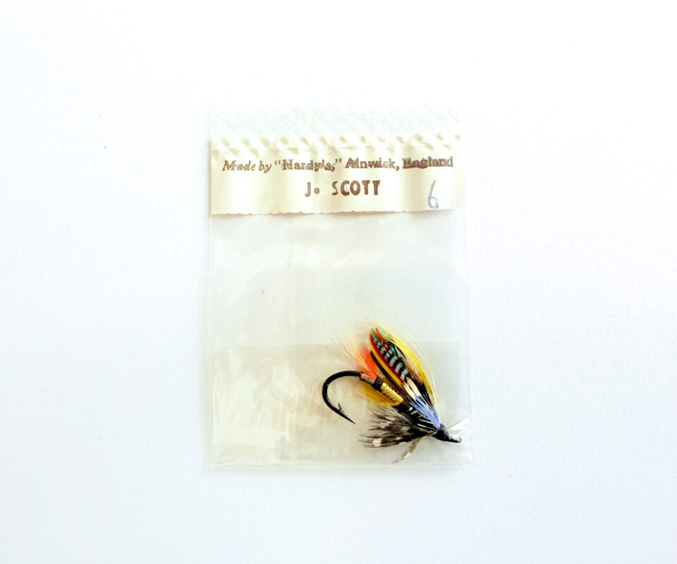 Hardy of Alnwick Jock Scott Fully Dressed Salmon Fly 6 (Unused, In Original Sealed Packet, c.1960s)