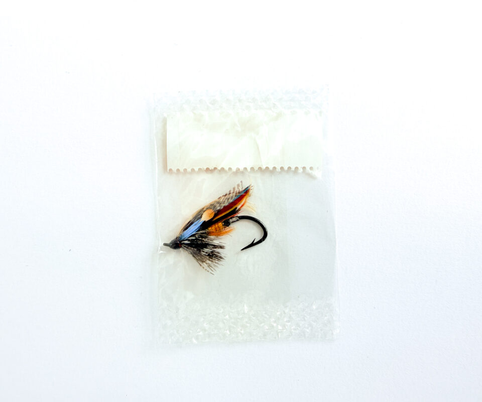 Alternative view of Hardy of Alnwick Jock Scott Fully Dressed Salmon Fly 6 (Unused, In Original Sealed Packet, c.1960s)
