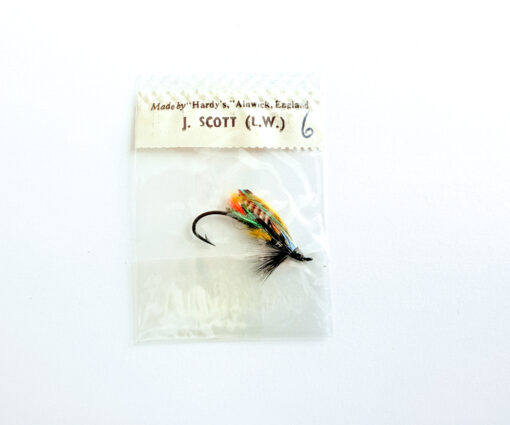 Hardy of Alnwick Jock Scott (LW) Fully Dressed Salmon Fly 6 (Unused, In Original Sealed Packet, c.1960s)