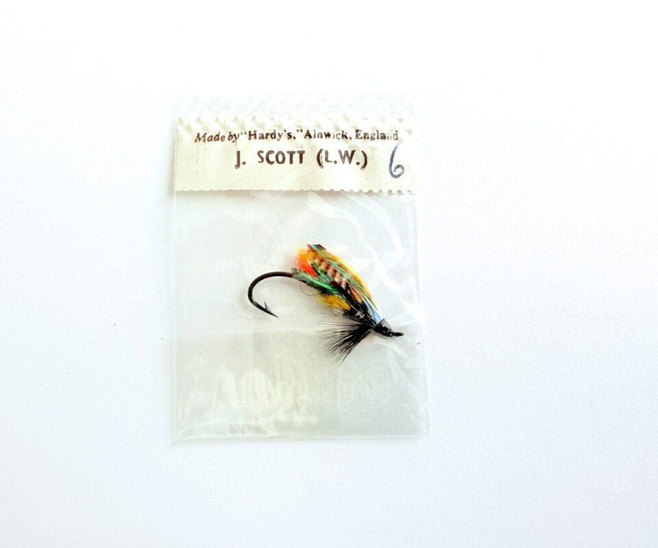 Hardy of Alnwick Jock Scott (LW) Fully Dressed Salmon Fly 6 (Unused, In Original Sealed Packet, c.1960s)