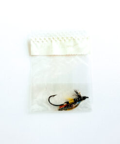 Alternative view of Hardy of Alnwick Jock Scott (LW) Fully Dressed Salmon Fly 6 (Unused, In Original Sealed Packet, c.1960s)