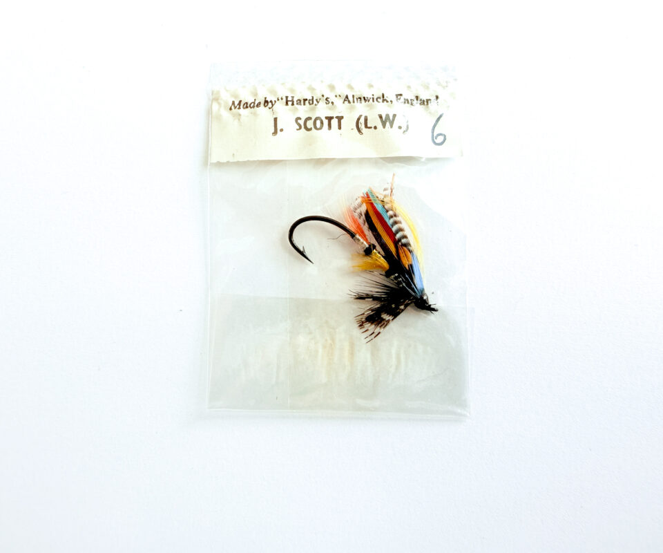 Hardy of Alnwick Jock Scott (LW) Fully Dressed Salmon Fly 6 (Unused, In Original Sealed Packet, c.1960s)