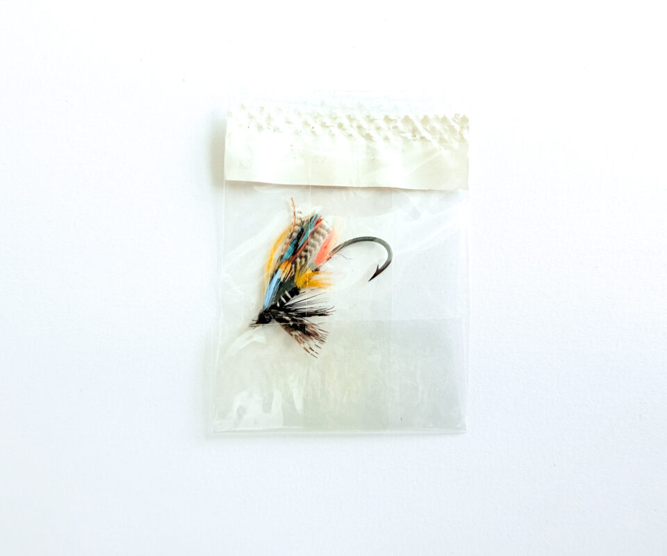 Alternative view of Hardy of Alnwick Jock Scott (LW) Fully Dressed Salmon Fly 6 (Unused, In Original Sealed Packet, c.1960s)