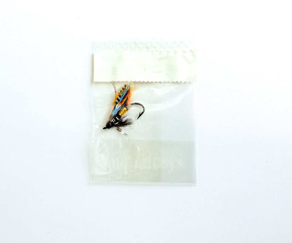 Alternative view of Hardy of Alnwick Jock Scott Fully Dressed Salmon Fly 8 (Unused, In Original Sealed Packet, c.1960s)