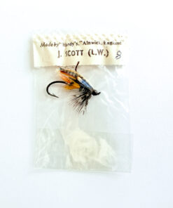 Hardy of Alnwick Jock Scott (LW) Fully Dressed Salmon Fly 8 (Unused, In Original Sealed Packet, c.1960s)