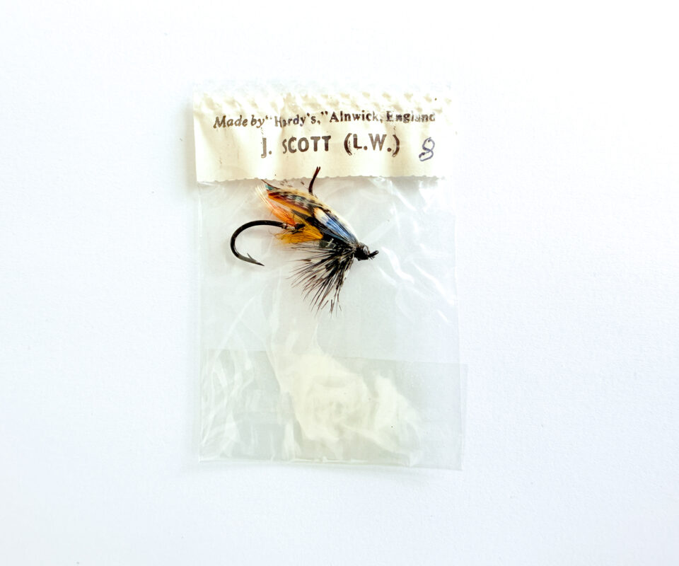 Hardy of Alnwick Jock Scott (LW) Fully Dressed Salmon Fly 8 (Unused, In Original Sealed Packet, c.1960s)