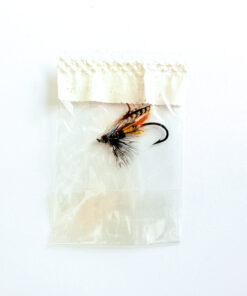 Alternative view of Hardy of Alnwick Jock Scott (LW) Fully Dressed Salmon Fly 8 (Unused, In Original Sealed Packet, c.1960s)