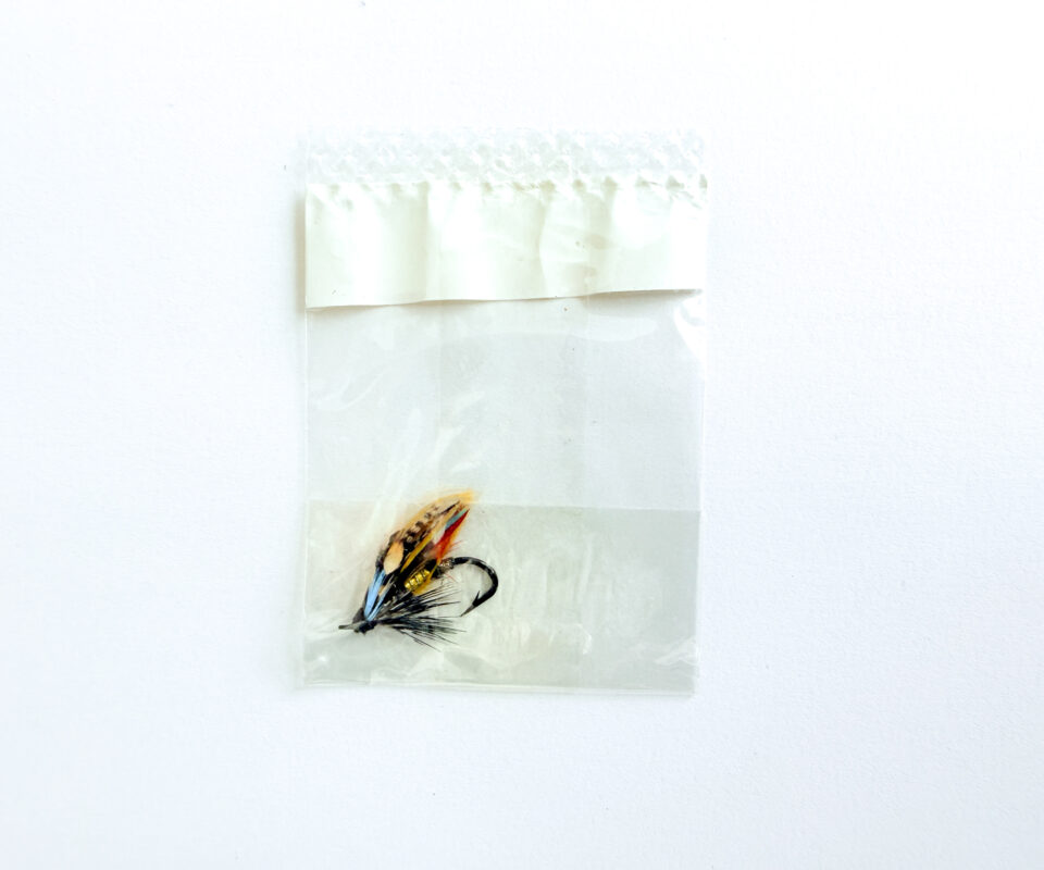 Alternative view of Hardy of Alnwick Jock Scott Fully Dressed Salmon Fly 10 (Unused, In Original Sealed Packet, c.1960s)