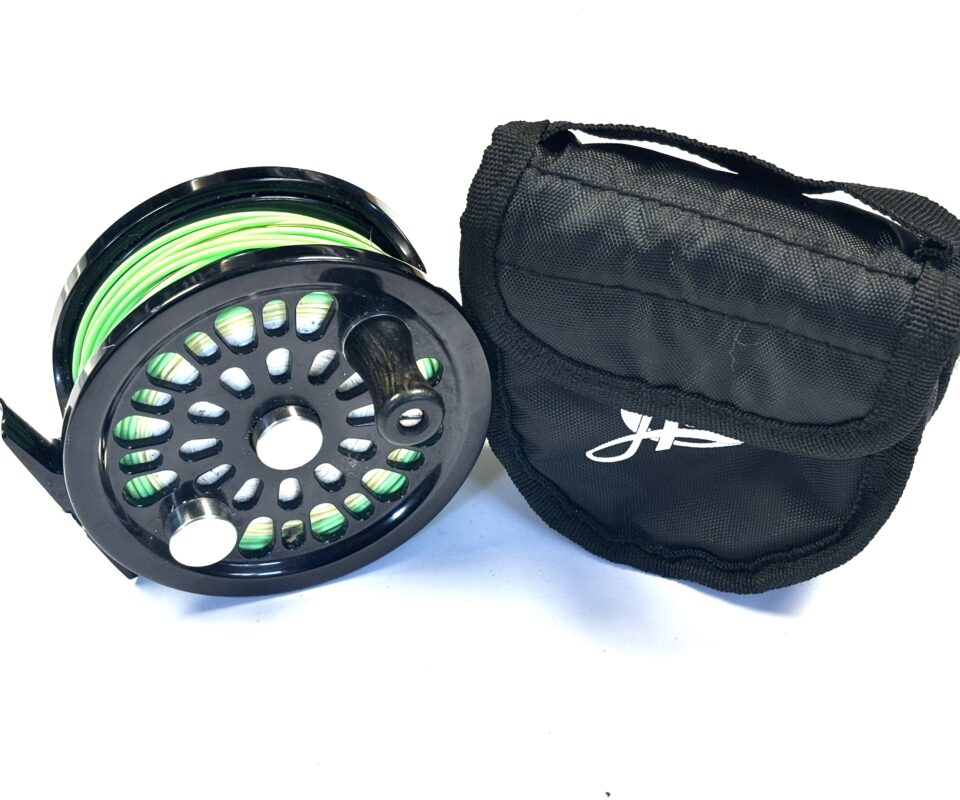 Abel No.3 Fly Reel with Pouch (Black, c.2010s)