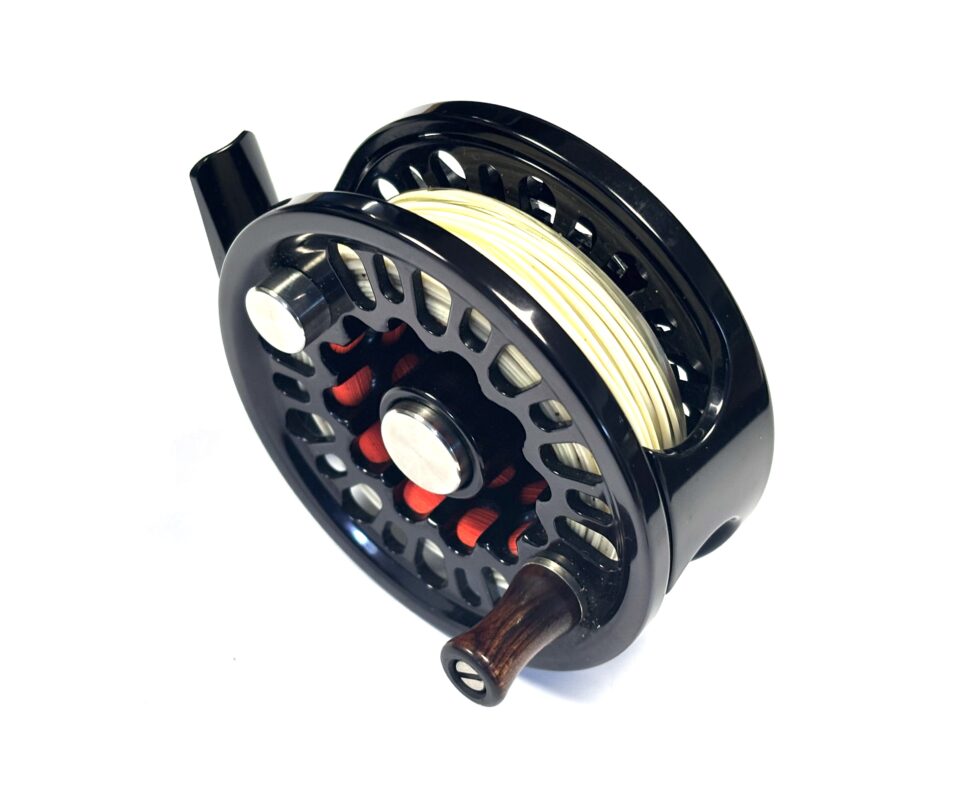 Alternative view of Abel Super 4 Fly Reel (Black, Left-Hand Wind, c.2000s)