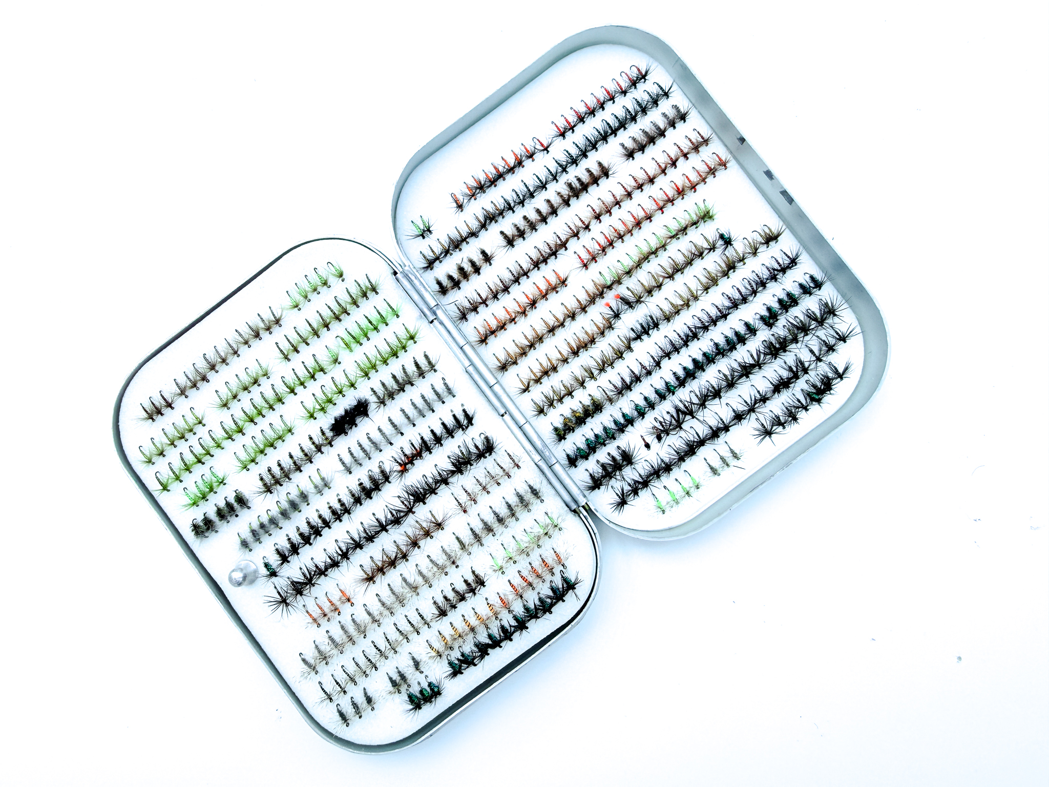 Richard Wheatley Alloy Fly Box With Approx. 1000 Micro Flies (Excellent) - Image 4