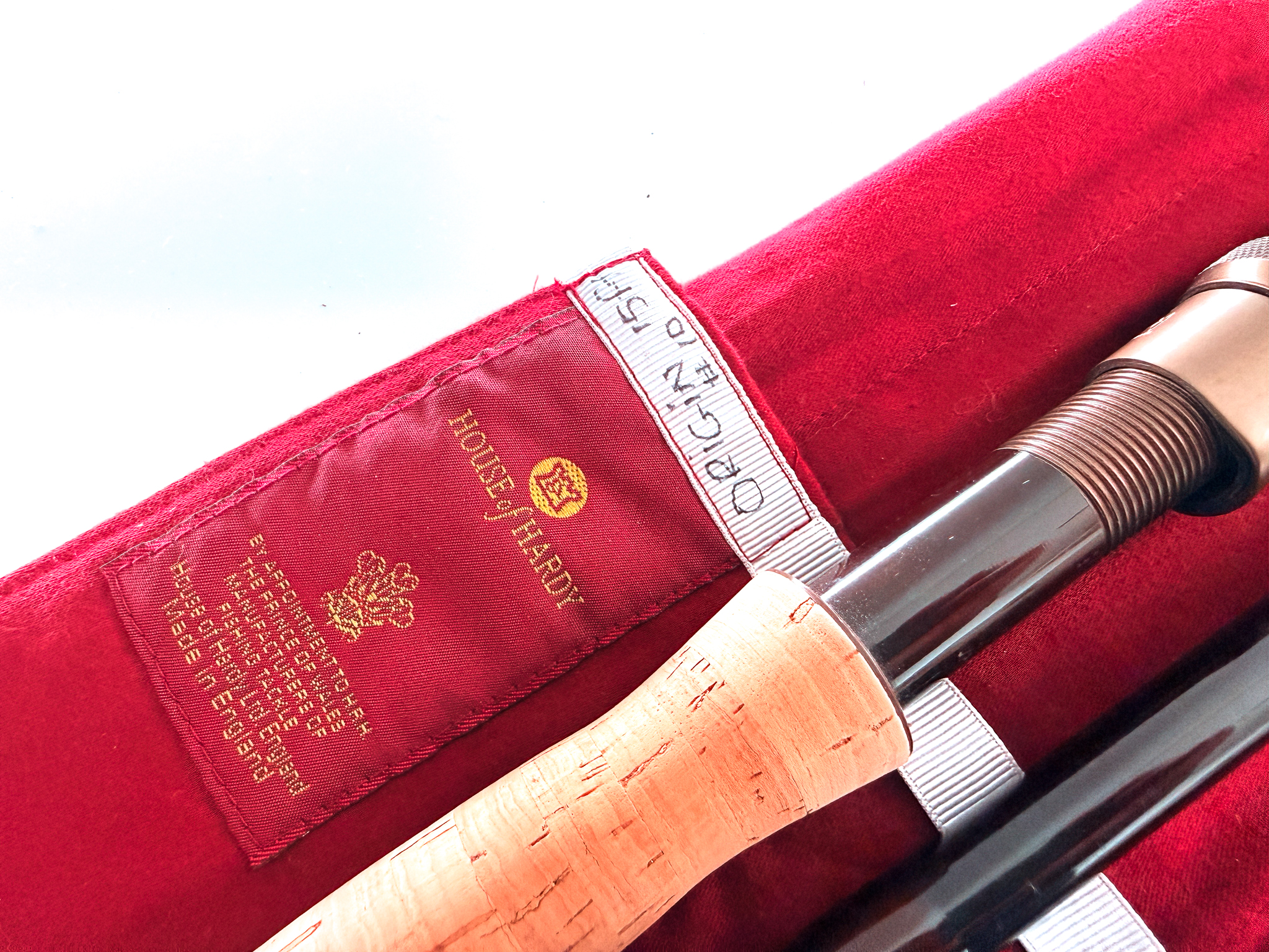 Hardy Origin Prototype 15’ #10 Salmon Fly Rod (early 2000s, Fine with original bag) - Image 9