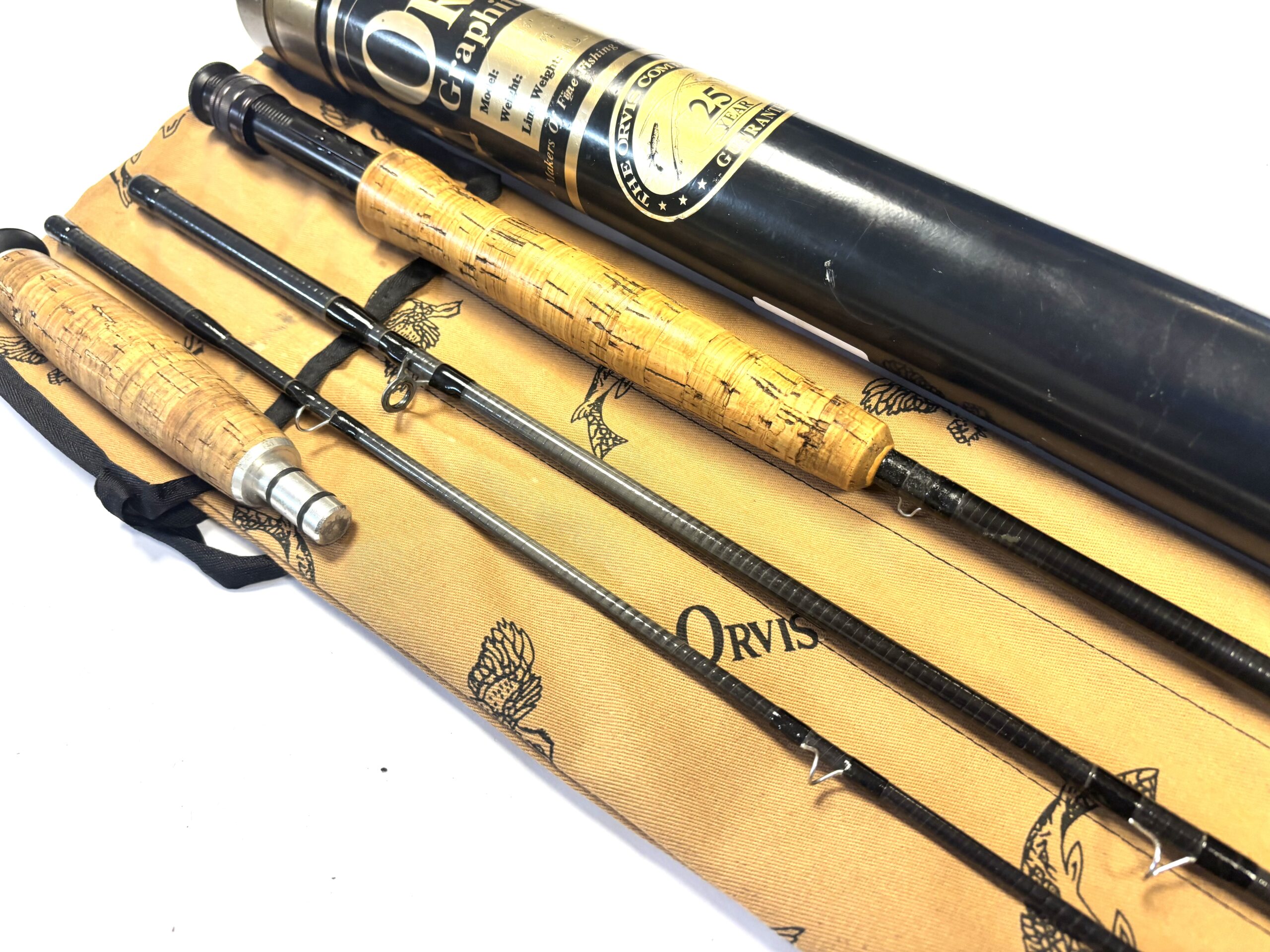 Orvis Salmon Graphite 10' #9 Fly Rod + Tube (c.2000s) - Image 4