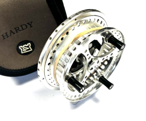 Alternative view of Hardy Conquest 4" Centrepin Reel with Pouch (c.2000s)