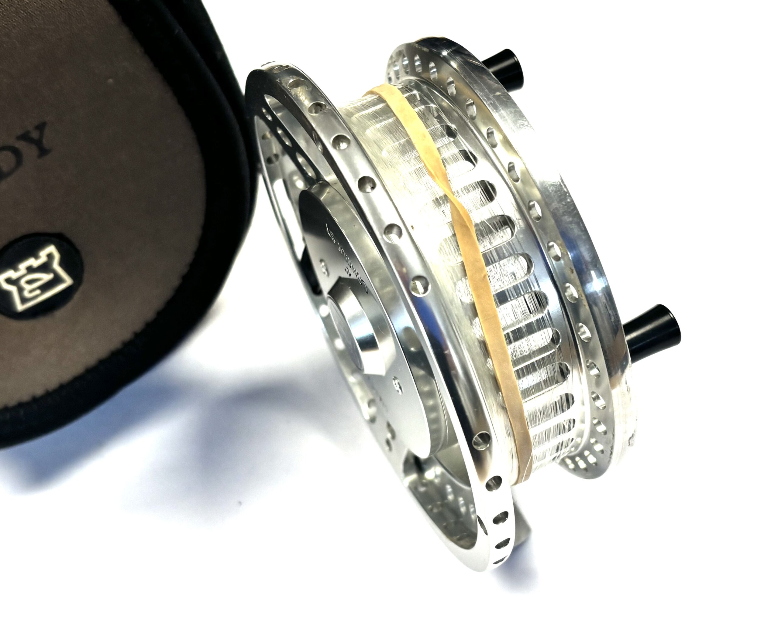 Hardy Conquest 4" Centrepin Reel with Pouch (c.2000s) - Image 3