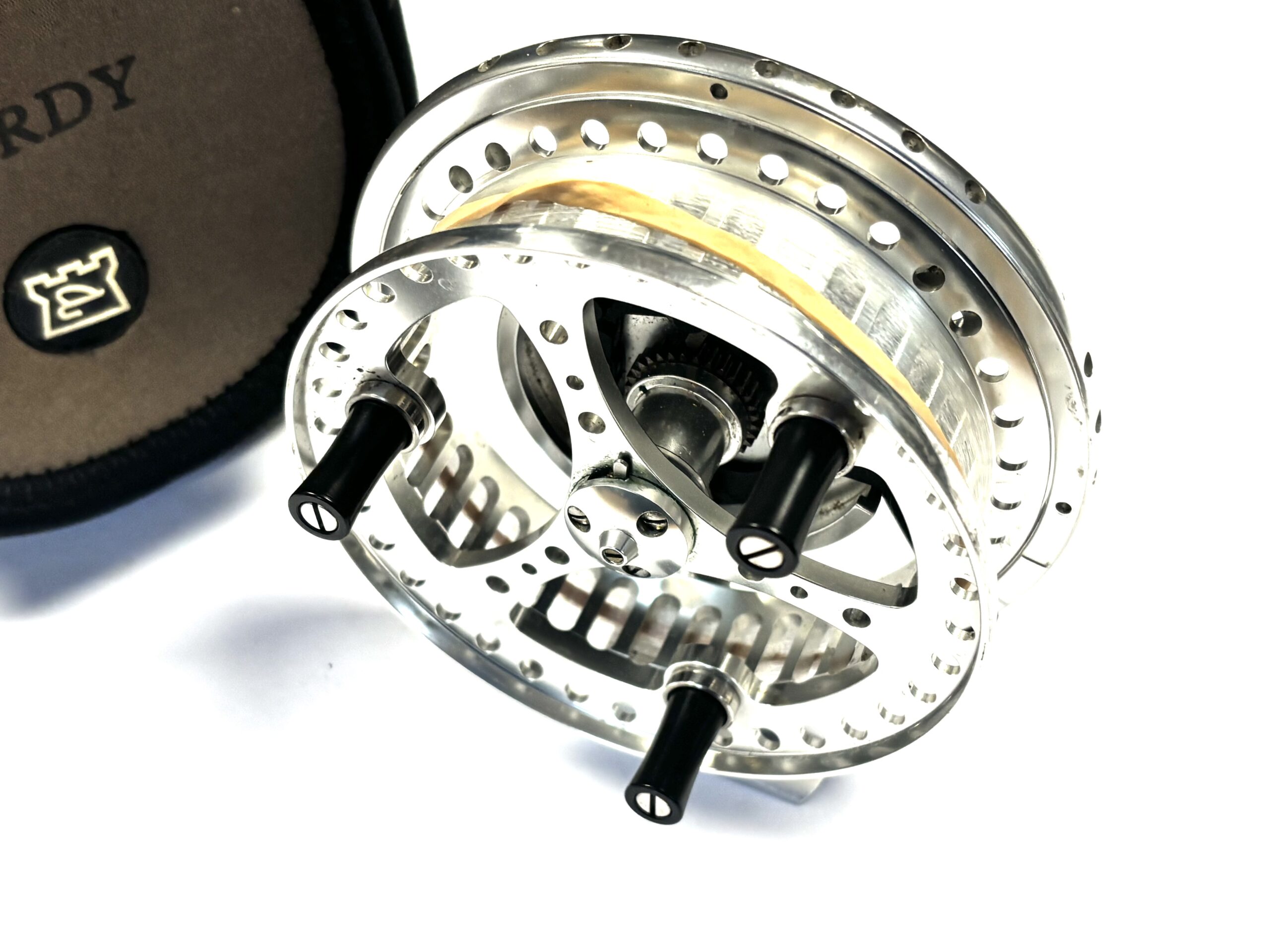 Hardy Conquest 4" Centrepin Reel with Pouch (c.2000s) - Image 7