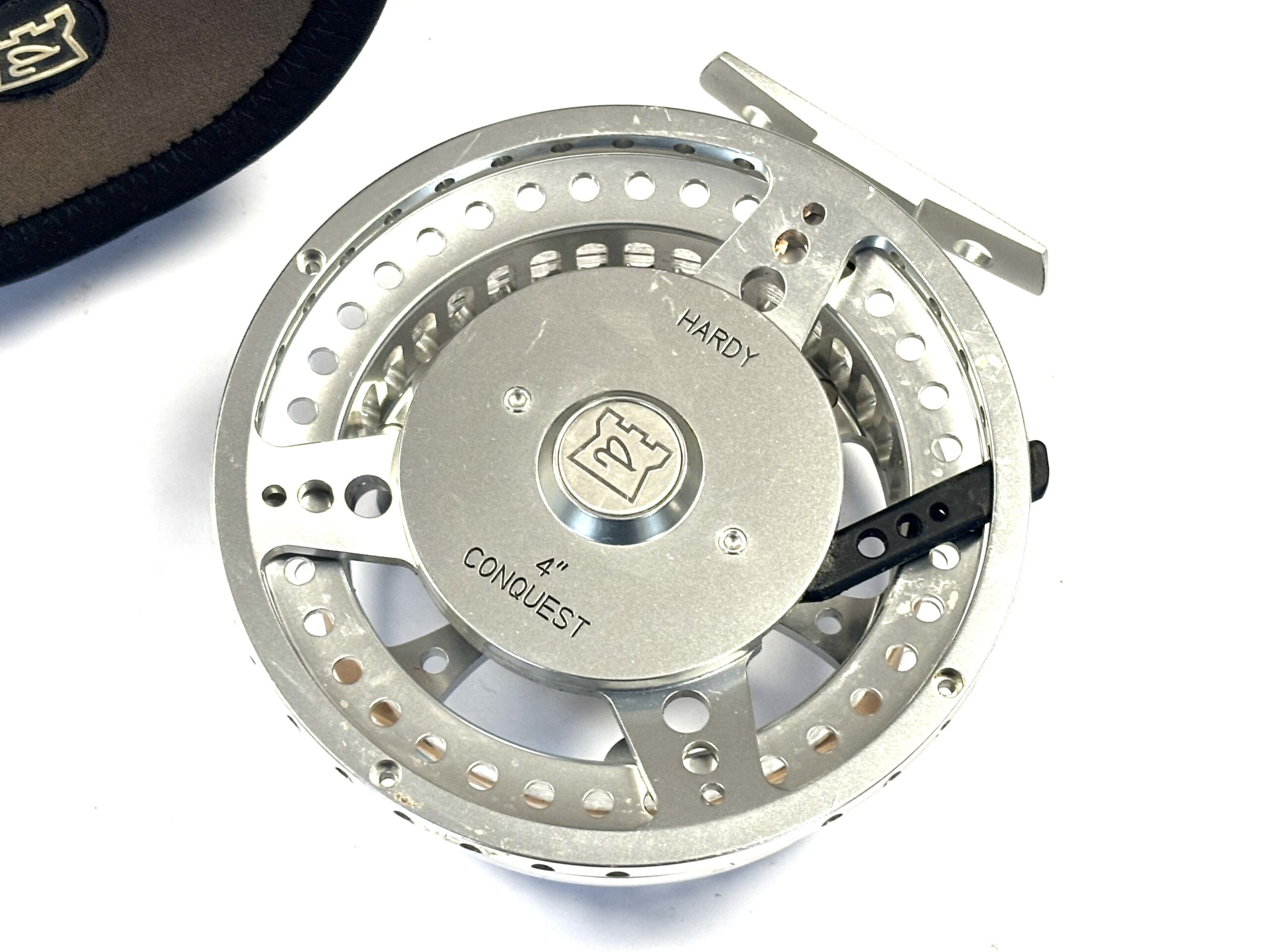 Hardy Conquest 4" Centrepin Reel with Pouch (c.2000s) - Image 8