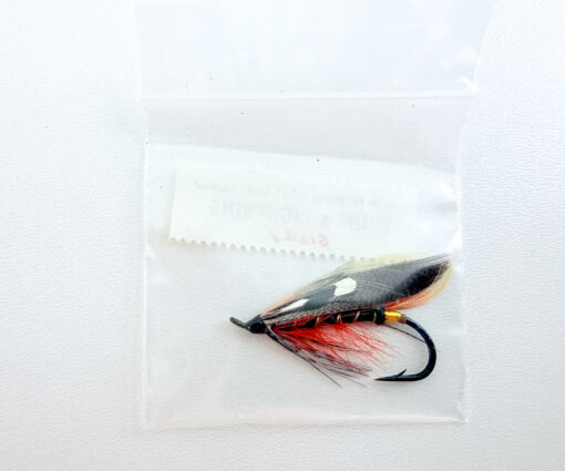 Alternative view of Hardy of Alnwick Thunder & Lightning Fully Dressed Salmon Fly 1 (Unused, Original Hardy Tag, c.1960s)