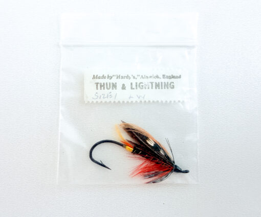 Hardy of Alnwick Thunder & Lightning (LW) Fully Dressed Salmon Fly 1 (Unused, Original Hardy Tag, c.1960s)