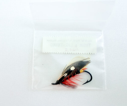 Alternative view of Hardy of Alnwick Thunder & Lightning Fully Dressed Salmon Fly 2 (Unused, Original Hardy Tag, c.1960s)