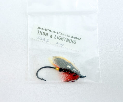 Hardy of Alnwick Thunder & Lightning (LW) Fully Dressed Salmon Fly 2 (Unused, Original Hardy Tag, c.1960s)