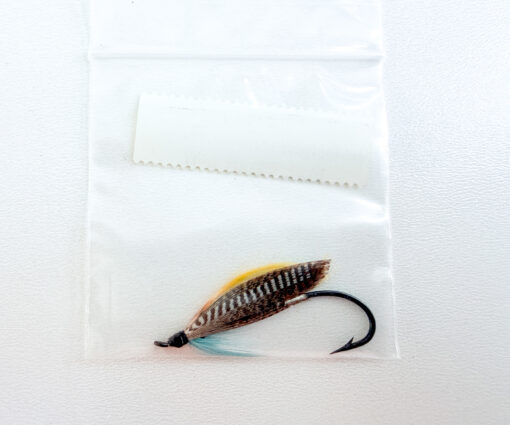 Alternative view of Hardy of Alnwick Blue Charm (LW) Fully Dressed Salmon Fly 1 (Unused, Original Hardy Tag, c.1960s)