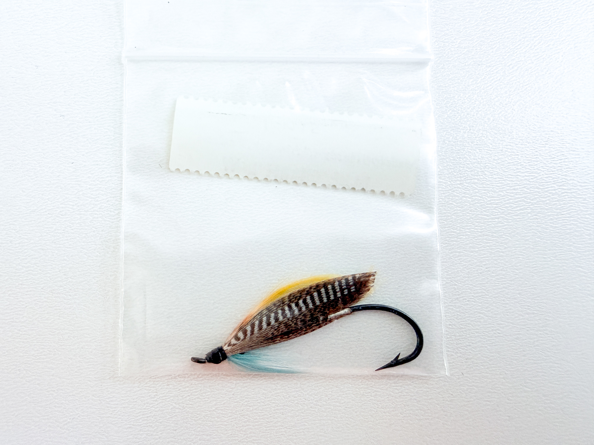 Hardy of Alnwick Blue Charm (LW) Fully Dressed Salmon Fly 1 (Unused, Original Hardy Tag, c.1960s) - Image 2
