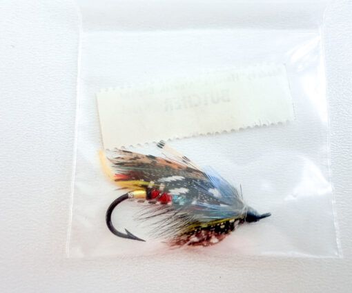 Alternative view of Hardy of Alnwick Butcher Fully Dressed Salmon Fly 1 (Unused, Original Hardy Tag, c.1960s)