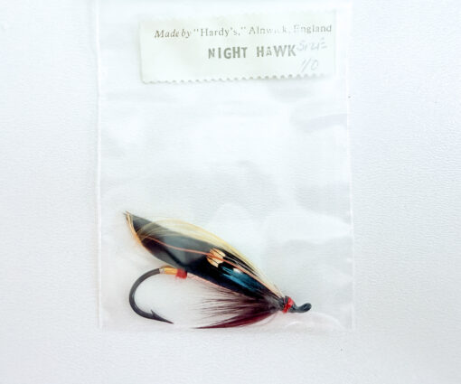Hardy of Alnwick Night Hawk Fully Dressed Salmon Fly 1/0 (Unused, Original Hardy Tag, c.1960s)