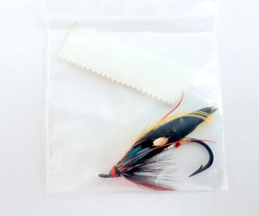 Alternative view of Hardy of Alnwick Night Hawk Fully Dressed Salmon Fly 1 (Unused, Original Hardy Tag, c.1960s)